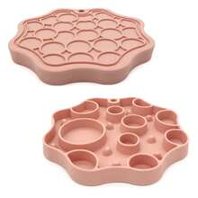 Double-Sided Slow Feeder Dog Bowl, Silicone Anti-Gulping Pet Bowls To Slow Down Eating Speed, Portable And Easy To Clean - Multicolor - View 12