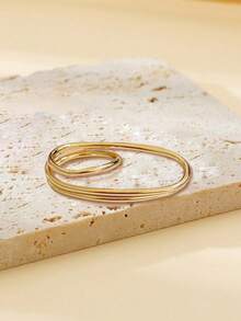 Minimalist Mittens Ring - Yellow Gold - View 5