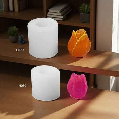 Tulip Candle Mold DIY Flower Fragrance Stone Handmade Soap