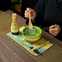 Bộ 1/5 món tô pha trà Matcha, dụng cụ đánh trà Matcha kiểu Nhật, muỗng tre múc trà Matcha, cọ pha trà Matcha, hộp quà trà đạo thời nhà Tống, bộ quà tặng tựu trường, bộ quà tặng ngày lễ, quà tặng Halloween, quà tặng Ngày của Mẹ - Nhiều màu - Xem 4