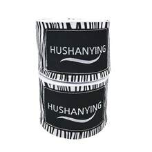 HUSHANYING Băng quấn tay kiểu vằn ngựa dài 5m/196in, 3m/118in, băng co giãn một phần - Hỗ trợ cổ tay khi Muay Thai, Taekwondo. - Trắng vằn - Xem 3