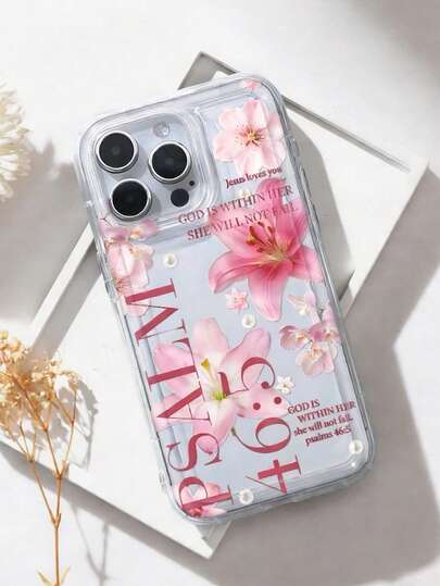 Pink Goddess Pattern Anti-Drop Phone Case, Suitable For 17Promax/16Promax/15Promax/17Pro/17/ 16/11/12/13/14/15/15 Pro/15 Plus/15 Pro Max,Waterproof, Anti-Drop, Anti-Scratch