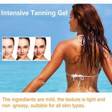 OceAura 150g Self Tanner Lotion + Darkening Repair Gel – Sunless Tanning For Summer Beach, Natural Wheat Skin Color, Moisturizing Body Care With Vitamin E, Carrot Seed Oil, Even Glow, Long-Lasting Hydration,Skin Care,Travel Essential,Quick Ship Items - Orange - View 6