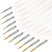 11 piezas Juego de pinceles de pintura de precisión - Punta fina, pinceles micro y de detalle, adecuados para modelos, pintura facial y suministros de arte, de vuelta a la escuela, artículos de papelería - Conjuntos - Ver 6
