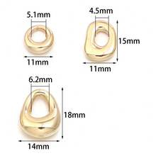 30-100pcs Asymmetrical Water Drop Shaped CCB Beads, Unique Handmade DIY Spacer Beads For Jewelry Making, Necklace, Pendant, Decoration Accessories - Irregular Alien Shape - View 6