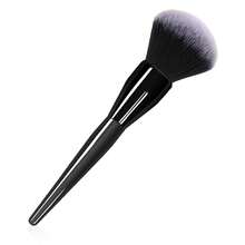 奢华大号散粉刷 – 专业化妆刷，适用于液体、膏状和粉状粉底，可实现完美晕染和抛光，采用纯素无动物实验刷毛 - 黑色 - 查看 13