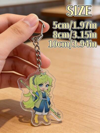 1pc Customized Anime Acrylic Keychain - Personalized Photo, Cartoon Character Keychain, Cute Backpack Pendant, Suitable For Phone, Car Keys, Anime Fans, Teenagers, Friends' Gift, Great For Valentine's Day, Birthday, Christmas, New Year, Graduation, Party Favors
