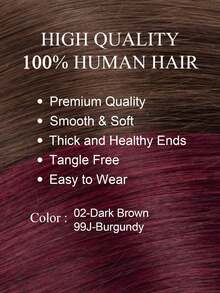 Extensions de cheveux humains - Natural Black - Voir 3