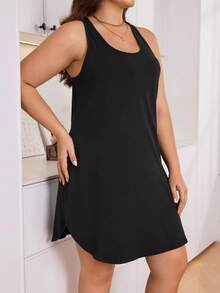 Conjunto de camisón de tirantes finos de 2 piezas talla grande - Multicolor - Ver 5