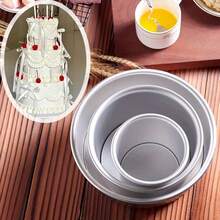 4in/5in/6in/8in Aluminum-Based Round Cake Mold With A Height Increase Of 10 Cm – Removable Bottom, Deeper Cake Baking Pan, Extremely Easy To Clean And Resistant To Scratches. Ideal For Making Chiffon Cakes, Three- Or Four-Layer Cakes. - Multicolor - View 5