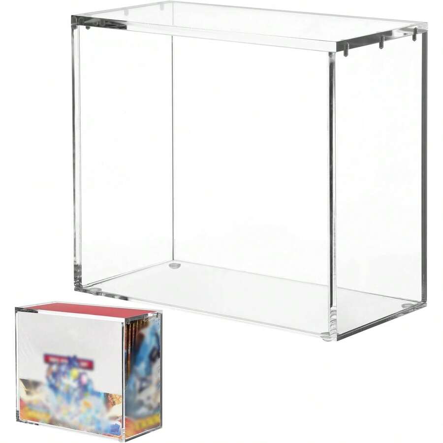ETB Protector Case, Acrylic Display Case With Metal-Gripping Lid, Box, Clear Dustproof & Waterproof Collectible Storage Box, Compatible With Elite Trainer Box - mặc định - Xem 1