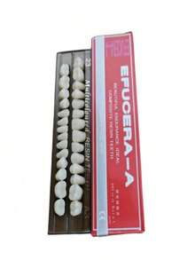 1 Piece Full Denture Acrylic Resin Denture Prop, Full Tooth Synthetic Polymer Denture, 23 Shades A2 Upper + Lower Dental Material For Replacement, DIY Or Cosplay Halloween Prop - Multicolor - View 11