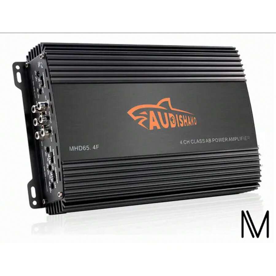 Amplificador De Audio Para Auto 4 Canales Clase AB 1000w Audishako Mhd65.4F Para Carro, Max Power: 1000W - Tipo de Enchufe A USA (110-127V) - Ver 1