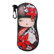 Eyeglasses Storage Bag, Kimono Girl Printed Eyeglasses Case, Portable Eyewear Storage Box, Suitable For Women's Gifts And Daily Eyeglasses Storage - Multicolor - View 5