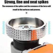1pc High Carbon Steel Woodworking Carving Disc - Multi-Function Grinding & Shaping Wheel With Precision Edge, Suitable For Professional And DIY Woodworking, Compatible With Angle Grinder - Ideal For Carving, Smoothing, Deburring - Durable Structure For Hard And Soft Woods, Professional-Grade Tool, High-Performance Tool, Crafters Specialty - Multicolor - View 7
