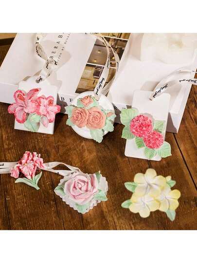 Khuôn silicon đa năng trang trí hoa DIY, làm thạch cao thơm, có mùi hương.