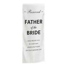 Wedding Memorial Chair Sign Long Chair Cover With Straps, Save A Seat For A Loved One In Heaven - B - View 6