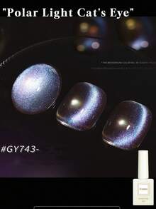 2026新款12ml蓝色水晶猫眼凝胶指甲油，深色闪粉玻璃效果，适合春夏，磁性美甲，高光泽，持久，快干，需配合UV/LED灯使用，沙龙品质，畅销指甲油，送礼佳品，美甲设计，防脱落，易于涂抹 - 彩色 - 查看 19