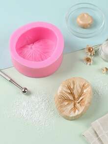 1pc Silicone Mold In Lotus Leaf Shape, Suitable For Cake Decoration, Chocolate, Pudding Mold - Multicolor - View 1