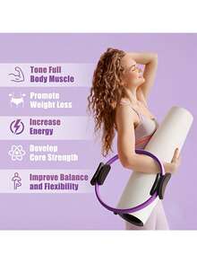 Vòng Pilates, Vòng kháng lực Yoga, Vòng ma thuật, Vòng Yoga, Dụng cụ thể dục, Vòng tập Yoga, Vòng Pilates Yoga, Vòng ma thuật định hình cơ thể Yoga, Vòng Yoga, Vòng Pilates, Yoga - Nhiều màu - Xem 5