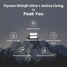 Shilajit For Men Women, Shilajit With Naturally Fulvic Acid & L-Arginine, Himalayan Shilajits For Extra Power, Stamina & Immune Support, Non-GMO, Made In USA, 60 Capsules, 1,300mg Per Serving - 預設 - 查看 4