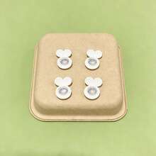 32pcs/Box White Heart Shaped Silicone Ear Plugs, Hypoallergenic & Adjustable, Suitable For Preventing Ear Lobe Damage, DIY Earring Backs And Heavy Earrings, 4pcs/Bag Optional - Heart-shaped Earplugs - View 6