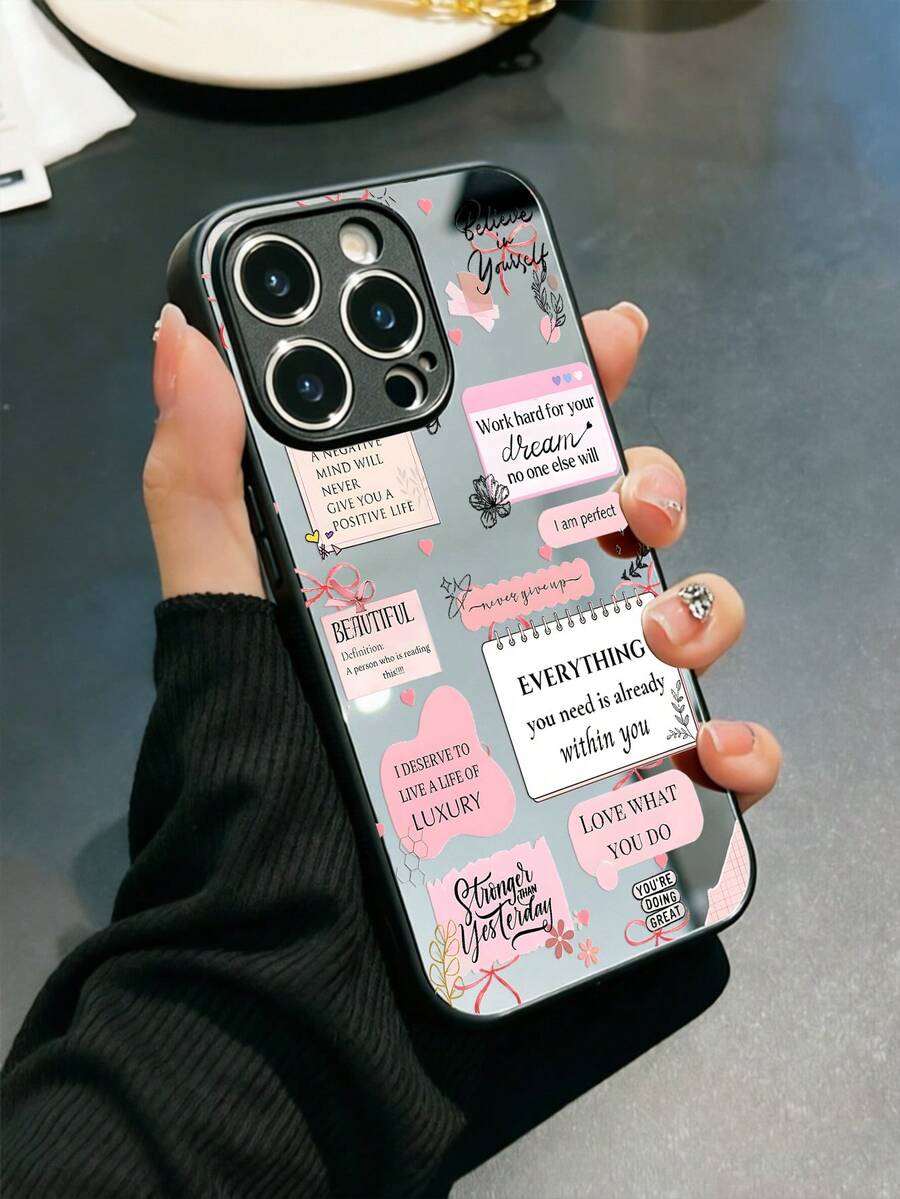 Acryl-Spiegelschutzgehäuse mit verschiedenen Memo- und Notizbuch-Mustern, kompatibel mit 13/11/17/16/14/15/15 Pro/15 Plus/15 Pro Max/7 Plus/8 Plus/X/Xs Max/Xr/11 Pro/12 Pro/13 Pro/14 Pro/12 Mini/13 Mini/11 Pro Max/12 Pro Max/13 Pro Max/14 Pro Max/14 Plus/6/6s/6 Plus/7/8/SE und Galaxy Galaxy/A54/A14/A12/A13/A15/A32/A33/A24/A52S/S20/S21/S22/S23/S24/S23 Plus/S24 Ultra - Verschiedenfarbig - Übersicht 1