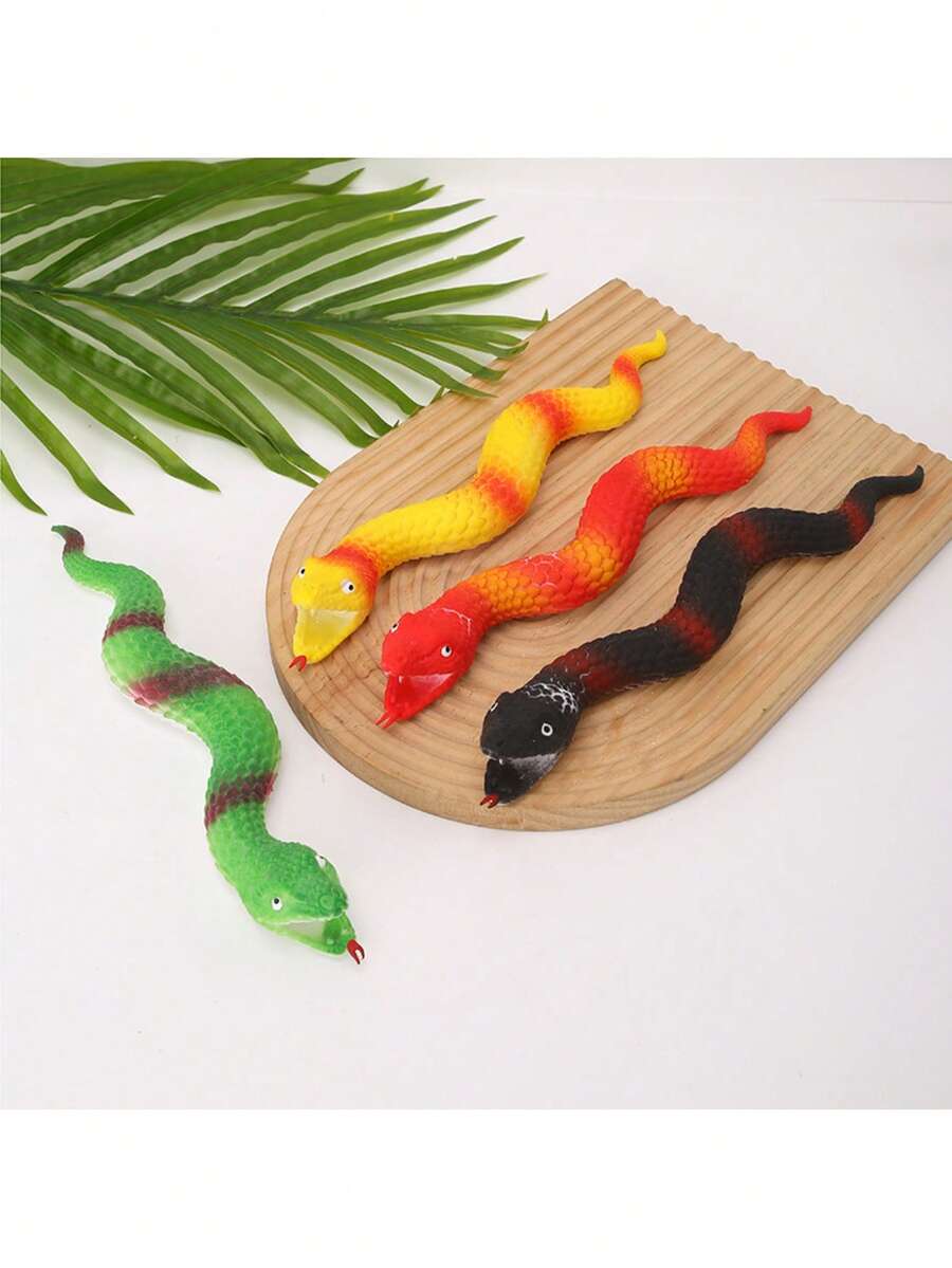Prank Toys, Sand, Realistic Snake Pull-Up, Animal Squeezing Toys For Teenagers And Adults To Relieve Stress. - Multicolor - View 1