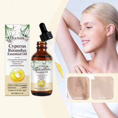 60ml/120ml Cyperus Essential Oil, Gentle & Non-Irritating, Alcohol-Free, Plant Extract, Energizing & Relaxing