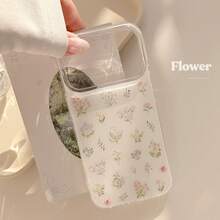 Ốp điện thoại họa tiết hoa Kavenfort, phù hợp với 17 Pro Max, 16, 15, 13, 12. Đẹp, độc đáo, ngọt ngào, nữ tính, tươi mới, cá tính, phong cách . - trắng - Xem 1