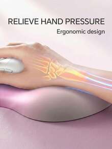 Ergonomics Memory Foam Foam Mouse Pad Gradient Simple Wrist Mouse Pad Office Thickened Non-Slip Silicone Bottom Mouse Pad - View 3