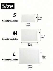 1个A4/A5/A6网状拉链文件夹，学校和办公用品笔袋，透明拉链文件夹，1套S/M/L文件夹，拼图玩具收纳袋，笔袋，文件夹收纳袋，办公用品收纳袋，化妆包，洗漱包，女士礼物，男士礼物，学习用品，学习配件 - 網紗袋 - 查看 9