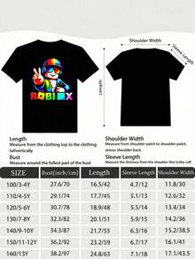 EpicKids Shirt, Rainbow Gamer Toddler Tee, Cool Video Game Graphic Top, 100% Cotton 180g Youth T Shirt, Soft Casual Tee - màu đen - Xem 4