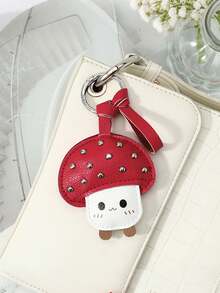 1 chiếc mặt dây chuyền hình nấm bằng da cao cấp, thủ công tinh xảo, dễ thương, dùng làm túi xách, móc khóa 3D trang trí. - Túi - Xem 5