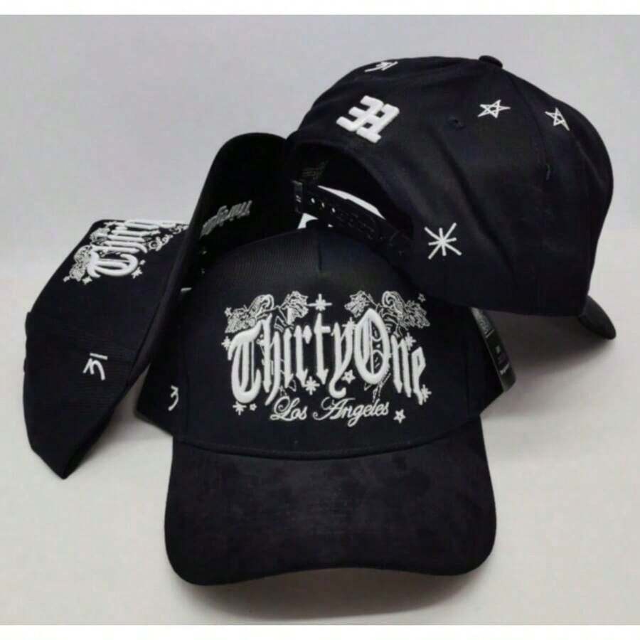 Gorra Béisbol ThirtyOne Los Ángeles – Estilo Gótico Urbano Ajustable - Negro - Ver 1