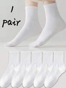 1/3/5/10 Đôi tất cotton cổ ngắn cho nữ, tất trắng, tất dễ thương cho bé gái, thích hợp cho mùa thu, đông, xuân và hè, thiết kế lưới thoáng khí, thấm hút mồ hôi, mềm mại và mịn màng, thích hợp cho nhiều dịp như lễ hội, thể thao, thường ngày, công sở, có thể mặc quanh năm, phối màu ngẫu nhiên. - trắng - Xem 10