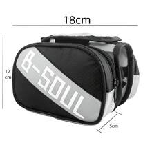 1个自行车包，山地自行车骑行包，触屏鞍座包，上管包，工具包，骑行配件 - 彩色 - 查看 8