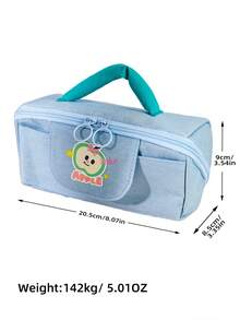 1 Peça Estojo de Lápis de Maçã Cartoon em Denim, Bolsa de Papelaria de Grande Capacidade Minimalista para Homens e Mulheres Estudantes, Bolsa para Suprimentos de Escritório, Bolsa de Armazenamento de Ferramentas Cosméticas, Estojo de Lápis de Grande Capacidade e Alta Qualidade, Acessórios de Escritório, Adequado como Presente do Dia dos Namorados, Suprimentos Escolares, Itens de Entretenimento Escolar, Prêmios Escolares, Itens de Sala de Aula de Professor, Itens Essenciais de Volta às Aulas - Cowboy da Maçã - Visão 8