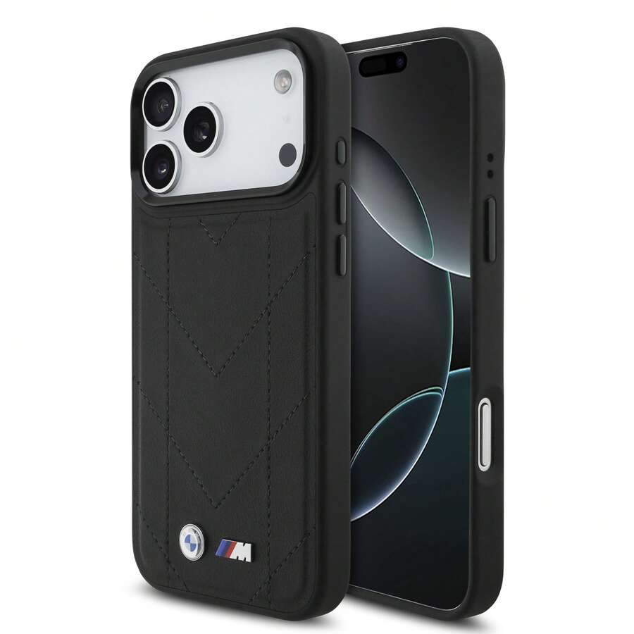Funda Bmw Costura V iPhone - Negro - Ver 1