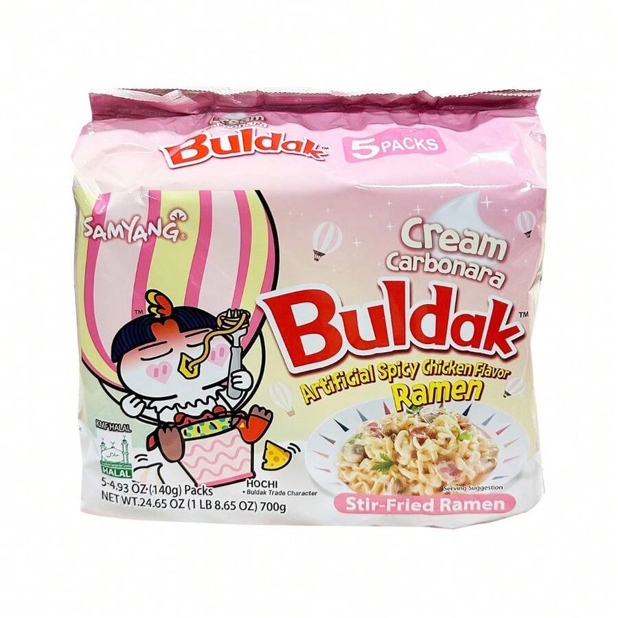 Samyang Quattro Cheese Flavor Ramen Pack Of 5 - Sốt Carbonara kem - Xem 1