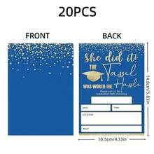 5款“毕业颂歌”金色毕业邀请函套装 - 双系列（女士专属+经典奢华），适用于毕业派对和宴会 - 畢業頌邀請 - 查看 11