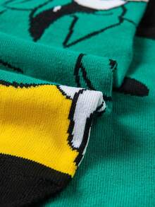 Disney 1双正品迪士尼男士袜子，万圣节和圣诞节礼物袜，经典卡通人物设计，新颖趣味款式，舒适透气时尚袜子 - 彩色 - 查看 6