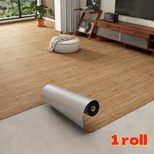 1 Rolle selbstklebender Vintage-Holzmaserung-Vinyl-Fußleisten-Aufkleber, 3D-Holzmaserung-Abzieh-und-Kleb-Tapete, fleckenresistent, Wohnzimmer, Küche, Schlafzimmer, Heimdekoration, verdickter verschleißfester rutschfester Bodenaufkleber, wasserdichter Wandaufkleber - Mehrfarbig - Übersicht 11