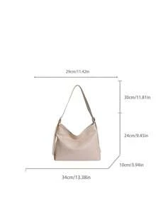 Túi xách công sở cao cấp phong cách retro, túi đeo vai chéo đa năng dung tích lớn thời trang mới dành cho nữ. - trắng - Xem 7