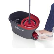 Easywring Microfiber Spin Mop Bucket Floor Cleaning System With 2 Refills - Xanh đậm - Xem 9