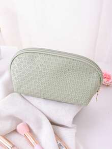 Túi đựng mỹ phẩm bằng da PU, túi xách tay dung tích lớn, kiểu dáng tối giản, hình gối, chống thấm nước. - Nhiều màu - Xem 10