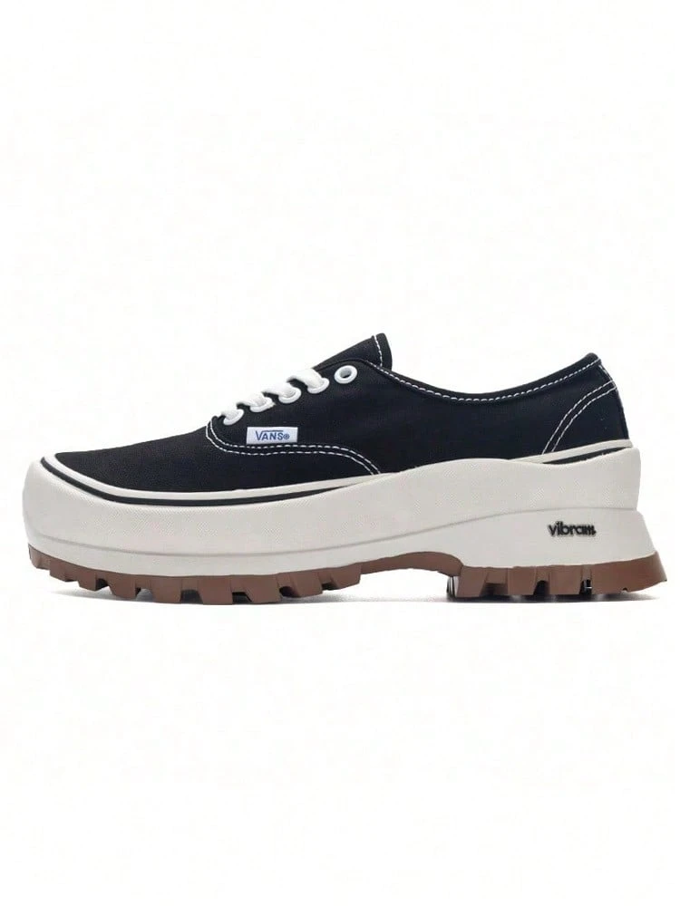 Vans男鞋女鞋Authentic Vibram DX厚底增高鞋德比鞋低筒休閒鞋情侶鞋VN0A5JLW6BT - 黑色 - 查看 1