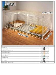 小型犬笼，室内宠物笼，带托盘，适用于泰迪犬、博美犬、柯基犬和中型犬 - 彩色 - 查看 15