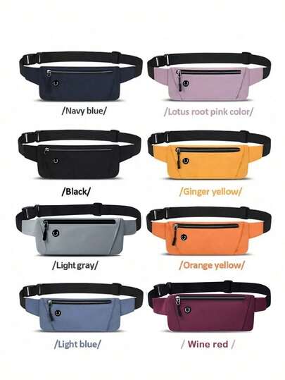 Riñonera delgada para correr para hombres y mujeres, riñonera para trotar, billetera, bolsa de cintura, bolsa para teléfono, adecuada para correr, senderismo, viajes, bolsa de cintura transpirable con bolsillo