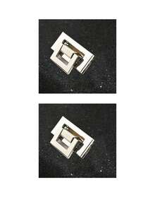 DIY Handbag Square Buckle, Metal Lock Clasp, Handbag Accessories, Suitable For Handbags, Shoulder Bags, Wallets, Luggage Hardware Accessories, Insertion Lock, Gold And Silver Metal Buckle Rings, Handbag Buckle, Shoulder Buckle, Button, DIY Wallet Box Handbag Accessories, Luggage Metal Lock Clasp - Multicolor - View 18